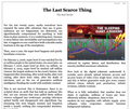 The Last Scarce Thing